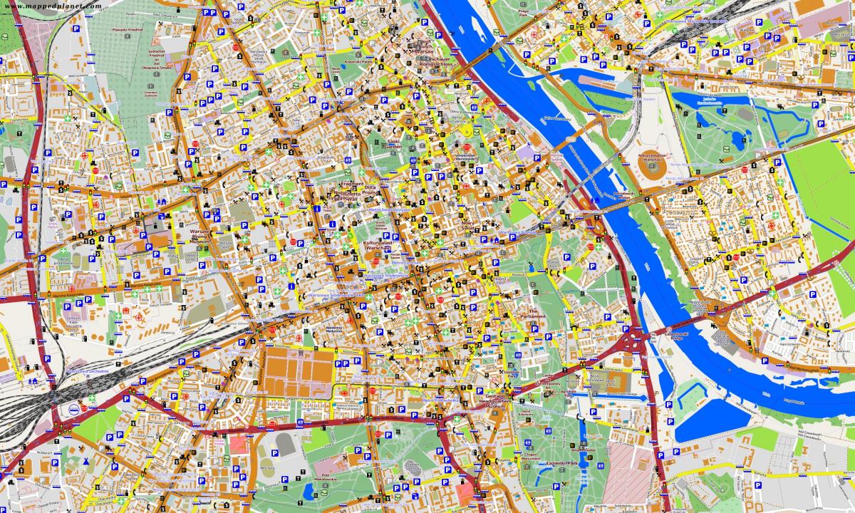 Térkép Varsó offline 