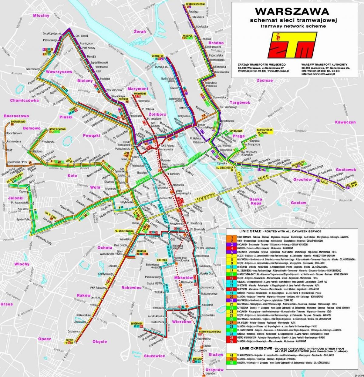 Térkép Varsó árutovábbítási 