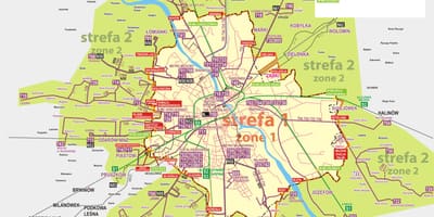 Térkép Varsó busz 