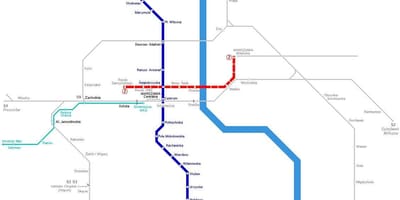 Térkép metro Varsó