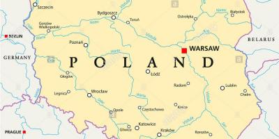 Varsó elhelyezkedés a világ térkép