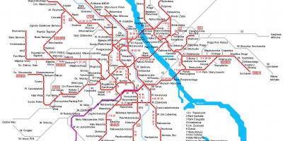 Varsó vonat térkép